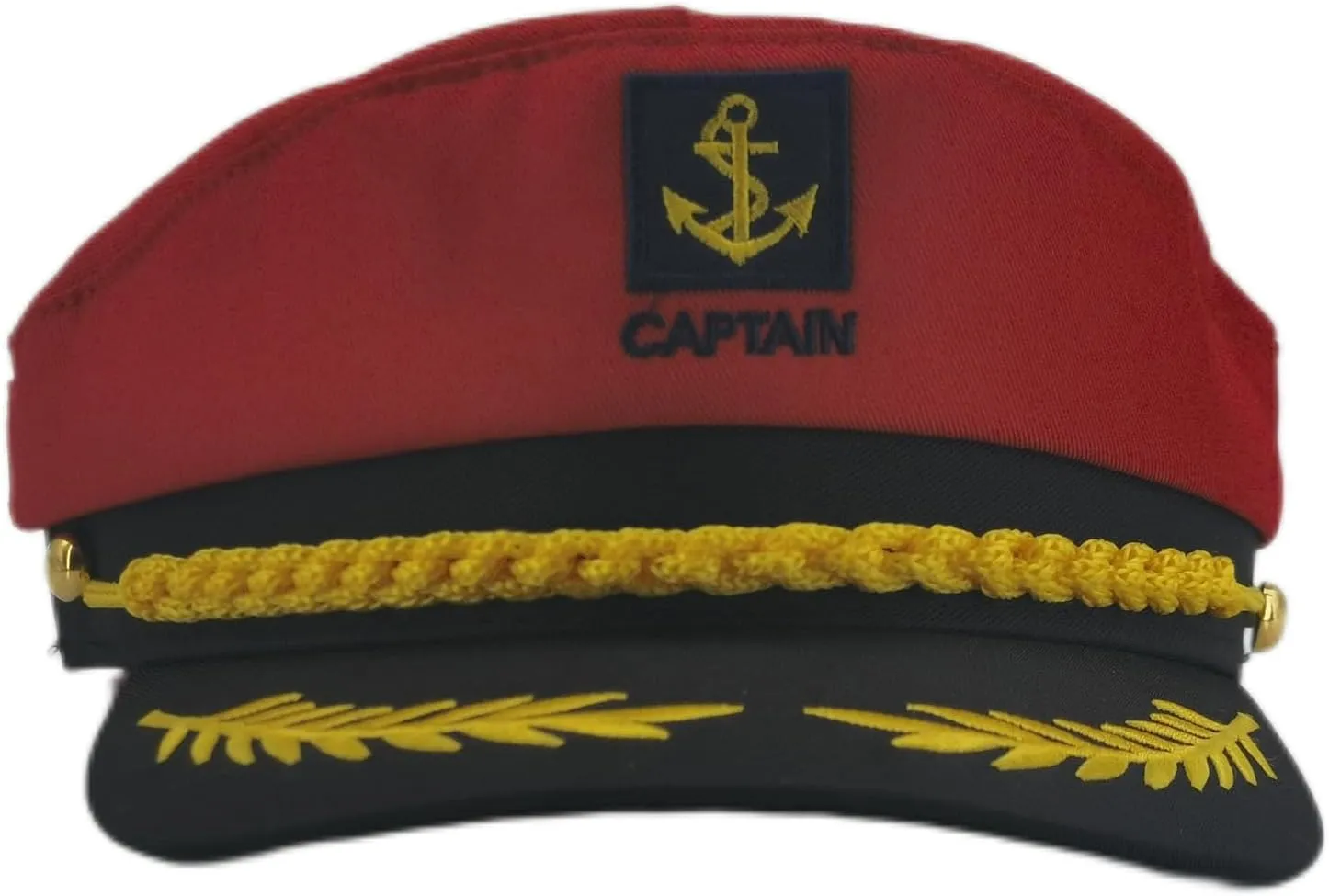 2 Pcs Yacht Captain hat Navy Marine Hat Dress Up & Pretend Play Sailor hat for Men Women Halloween Costume Accessory