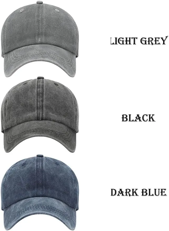 3 Pack Toddler Hat Toddler Baseball Hats for 2-7 Years Boys and Girls