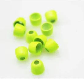 50 pcs/lot 10 Colors Copper Cone Head Fly Tying Beads Weight Nymph Head Jig Tube Fly Tying Materials 5.1mmX4.1mmX1.9mm