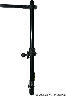 Adjustable Transducer Pole for Garmin Livescope LVS34 or LVS62, 30"-60" Telescoping, Durable RAM Boat Mount Adapter (RAM Mount, LVS34 / LVS62)
