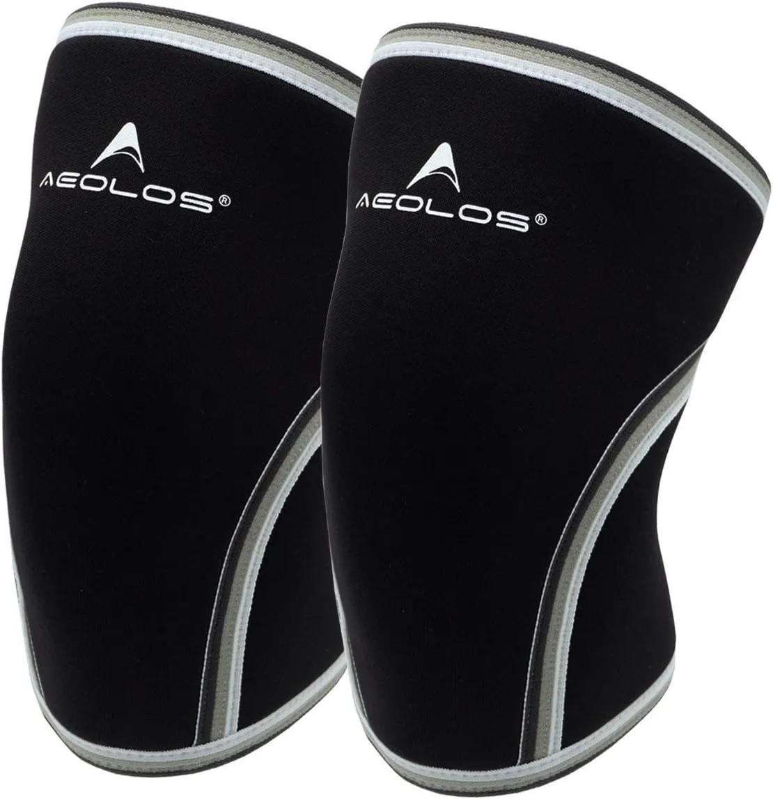 AEOLOS Knee Sleeves (1 Pair)7mm Compression Knee Braces for Heavy-Lifting,Squats,Gym and Other Sports (Small, Black)