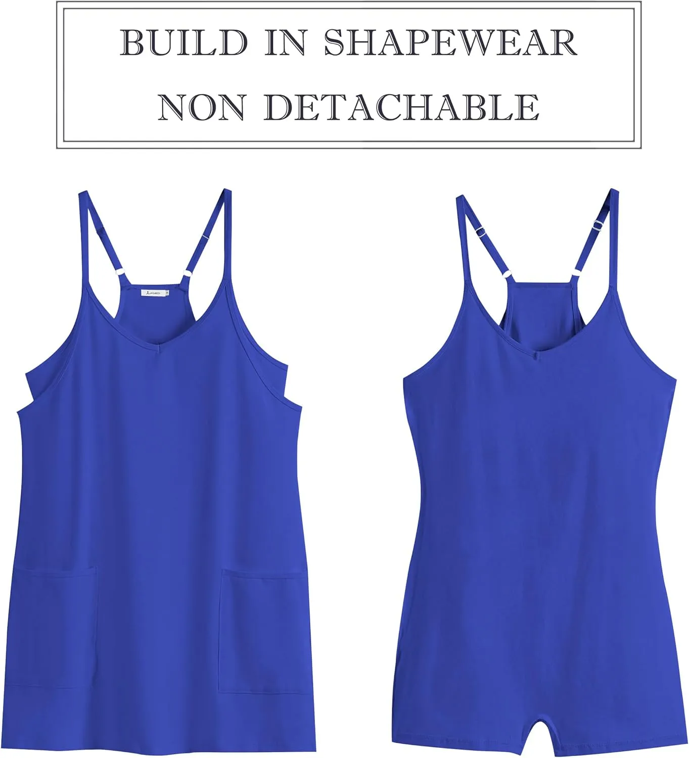 ANRABESS Women Athletic Dress Summer Tennis Workout Active Sports Mini Romper Dress Built in Shorts Travel Vacation Clothes
