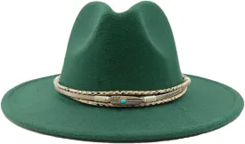 Fedoras Accessories Men's Gentlemen Women's Church Hat Wide Brimmed Jazz Hat Sombrero 22 M55-58cm, Medium