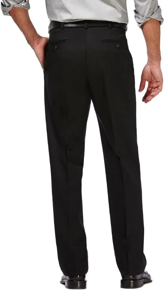 Haggar Men's Premium No Iron Khaki Classic Fit Flat Front Casual Pant (Regular and Big & Tall Sizes)