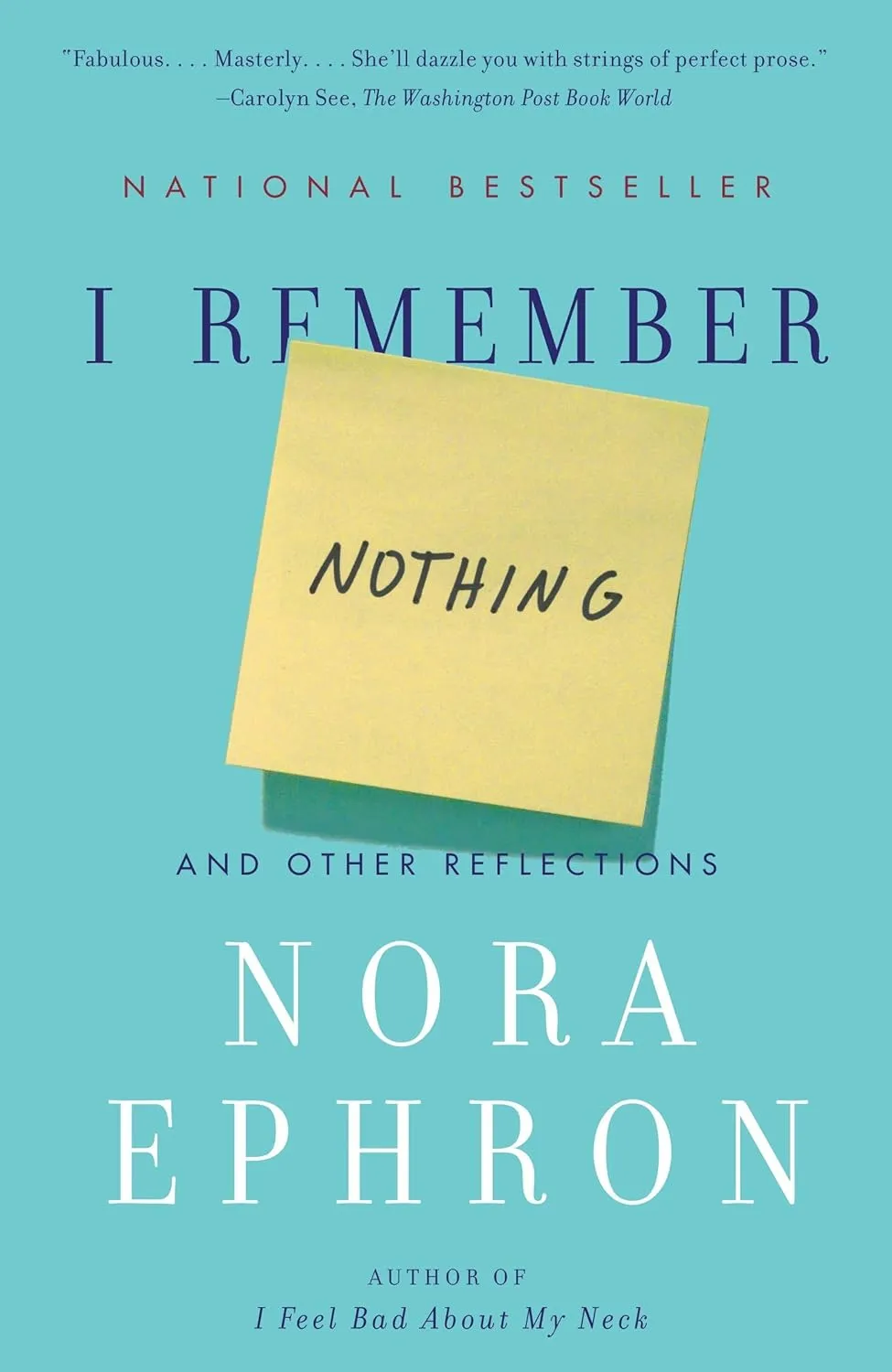 I Remember Nothing: And Other Reflections Paperback  November 1, 2011