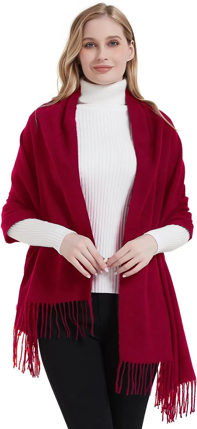 Landisun Scarf for Women Winter Pashmina-Shawl Wraps Winter Cashmere Wedding Warm Christmas
