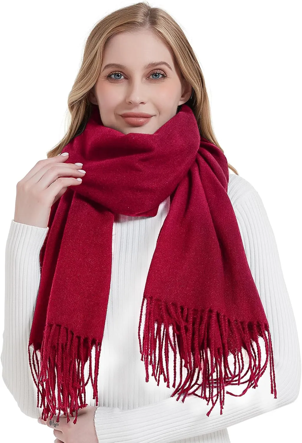 Landisun Scarf for Women Winter Pashmina-Shawl Wraps Winter Cashmere Wedding Warm Christmas