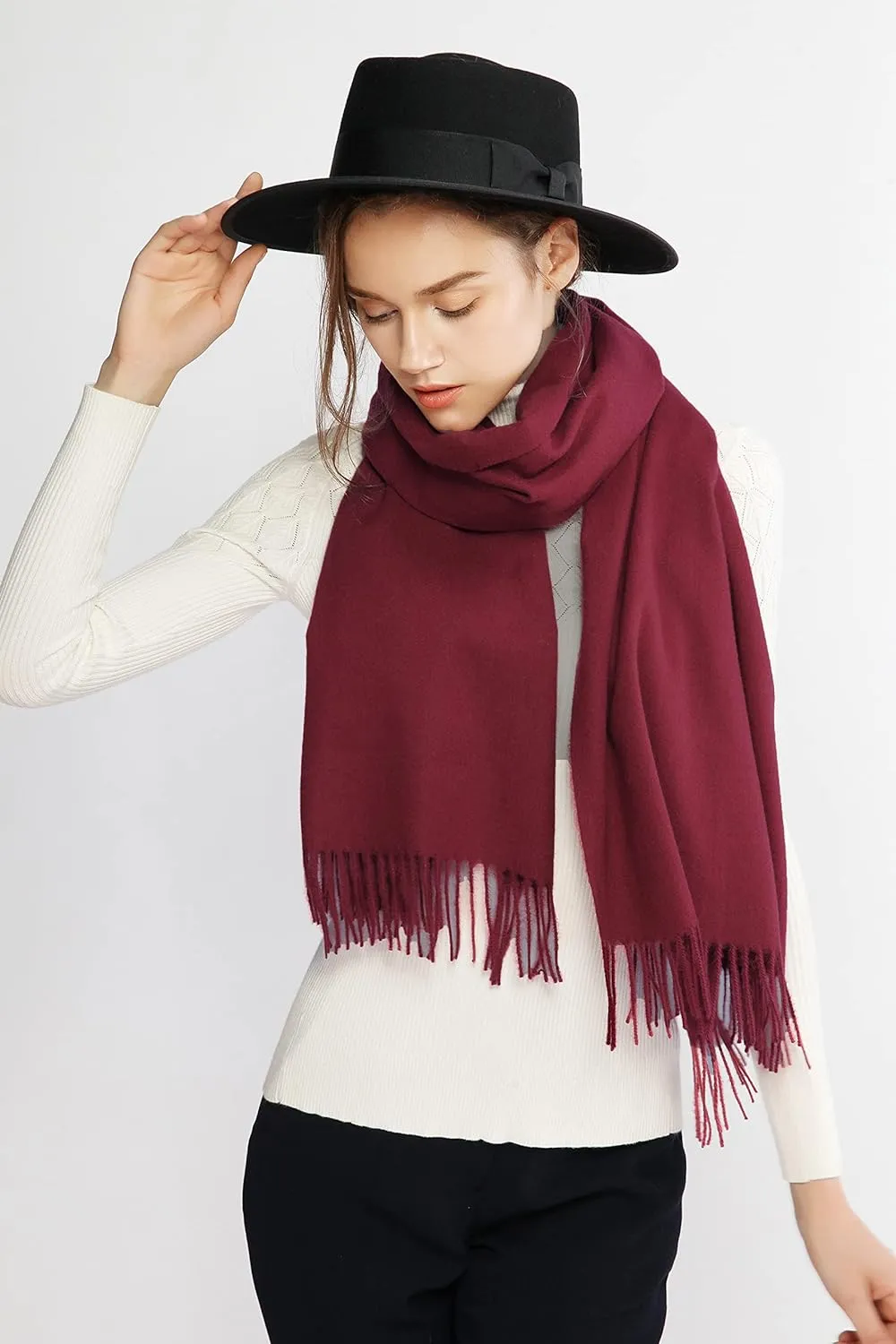 RIIQIICHY Scarfs for Women Fall Winter Pashmina Shawls and Wraps for Evening Dresses Wedding Shawl Blanket Scarves