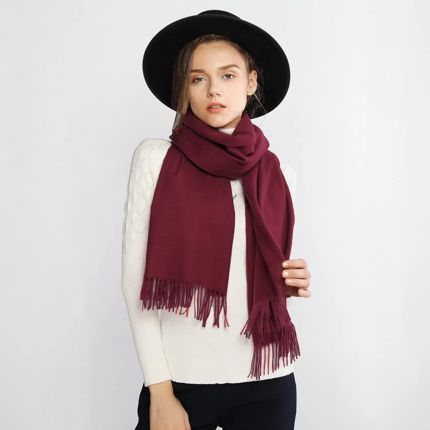 RIIQIICHY Scarfs for Women Fall Winter Pashmina Shawls and Wraps for Evening Dresses Wedding Shawl Blanket Scarves