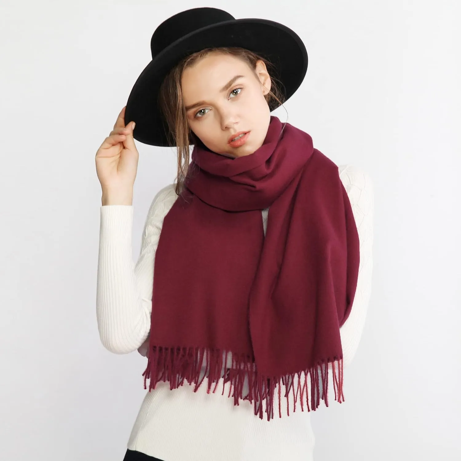 RIIQIICHY Scarfs for Women Fall Winter Pashmina Shawls and Wraps for Evening Dresses Wedding Shawl Blanket Scarves