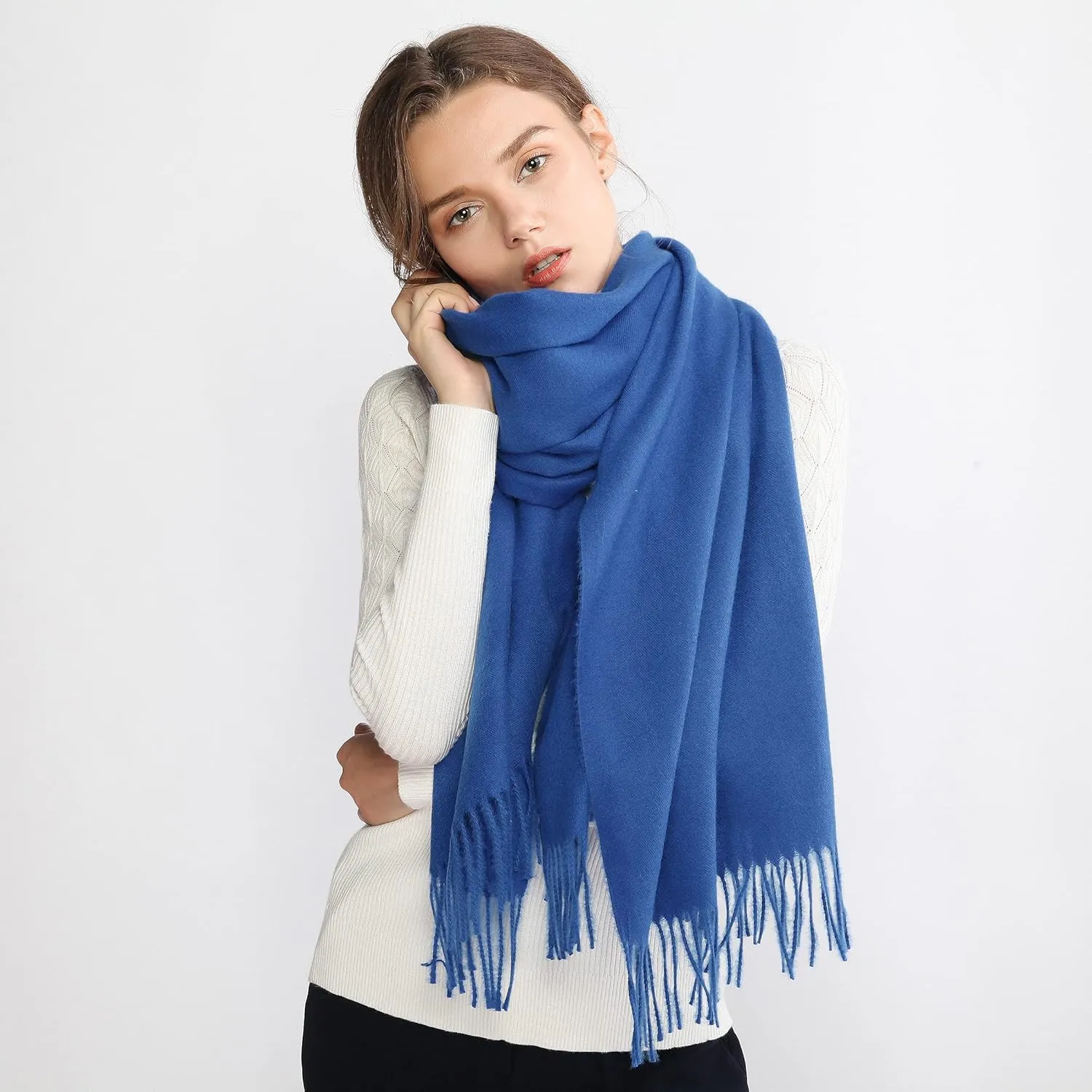 RIIQIICHY Scarfs for Women Fall Winter Pashmina Shawls and Wraps for Evening Dresses Wedding Shawl Blanket Scarves
