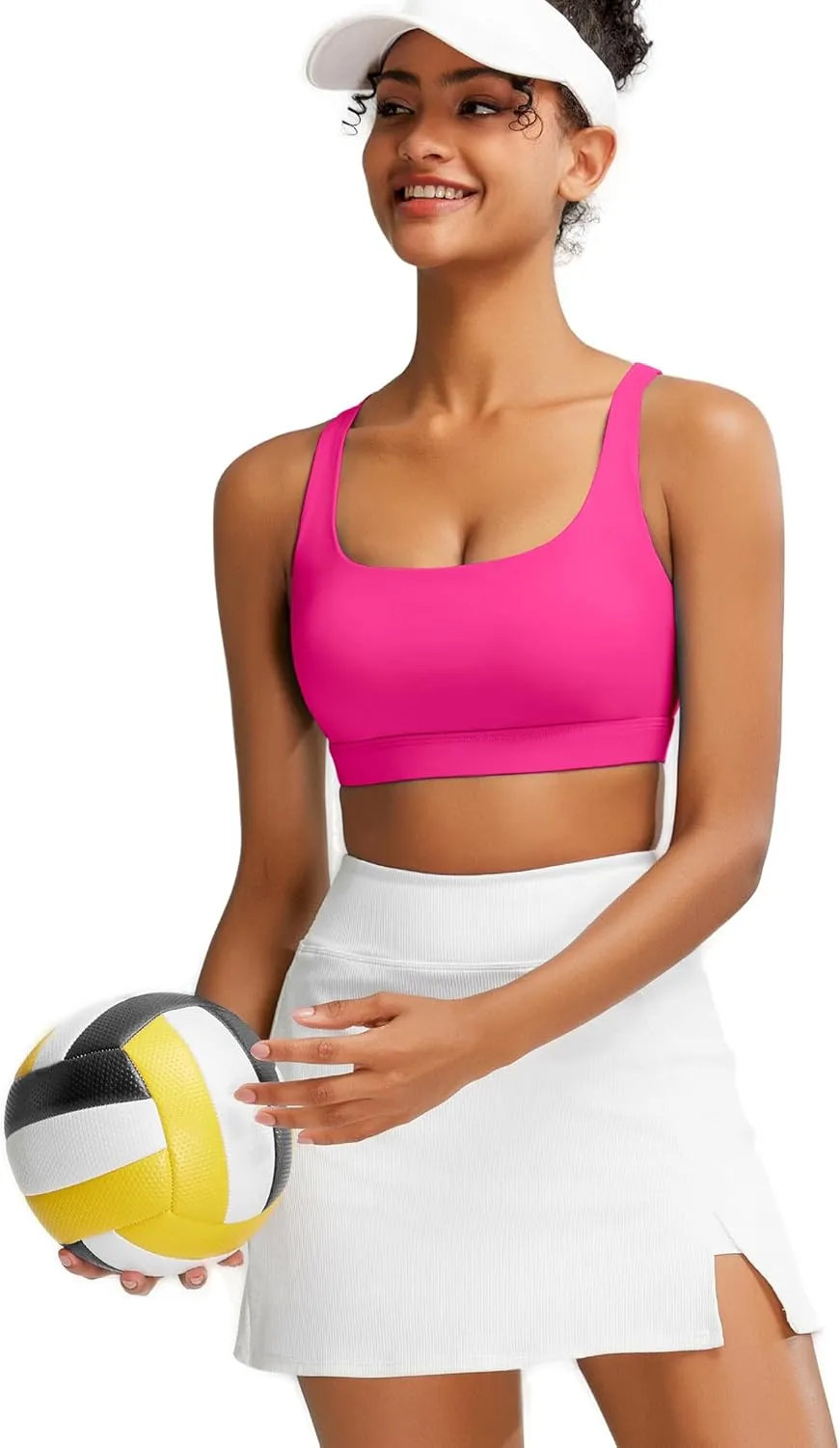RUNNING GIRL Sports Bra for Women High Support, Molded Cup High Impact Sports Bras for Women Large Bust