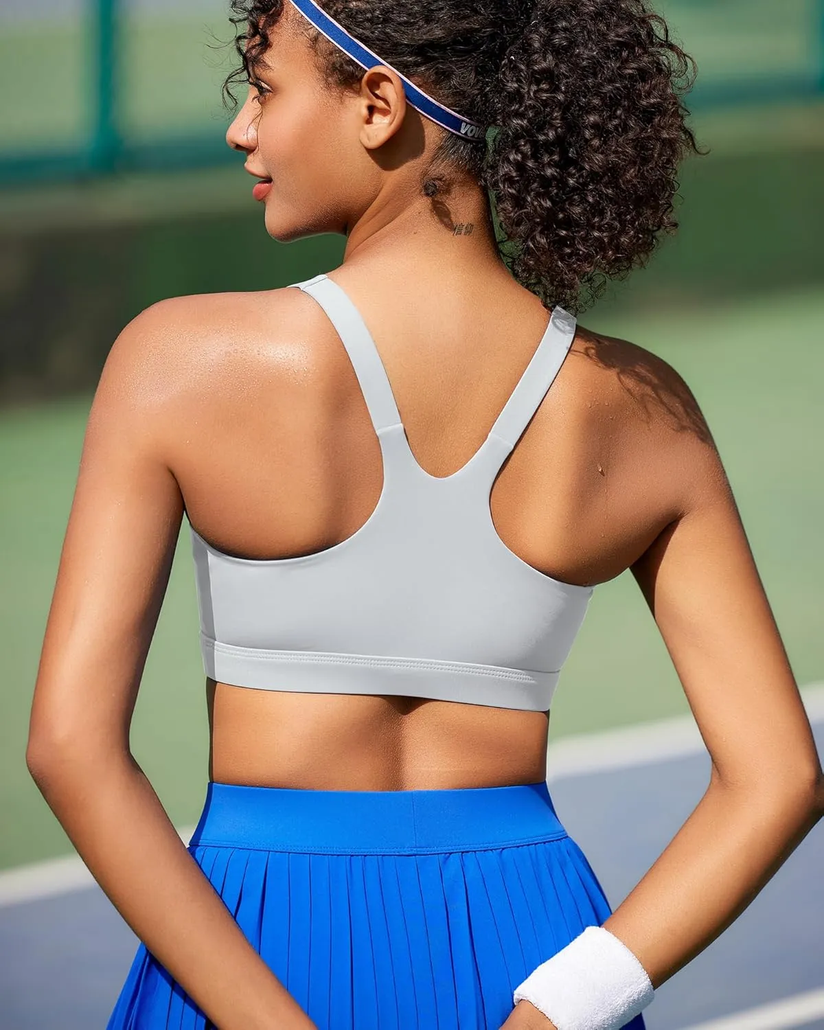RUNNING GIRL Sports Bra for Women High Support, Molded Cup High Impact Sports Bras for Women Large Bust