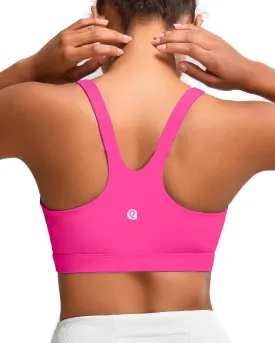 RUNNING GIRL Sports Bra for Women High Support, Molded Cup High Impact Sports Bras for Women Large Bust