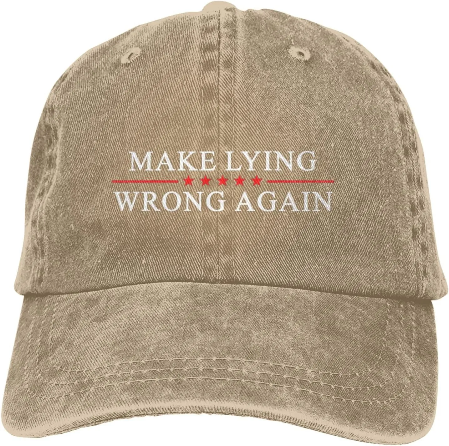 Sefgaen Make Lying Wrong Again Hat for Men Dad Hats Funny Hats