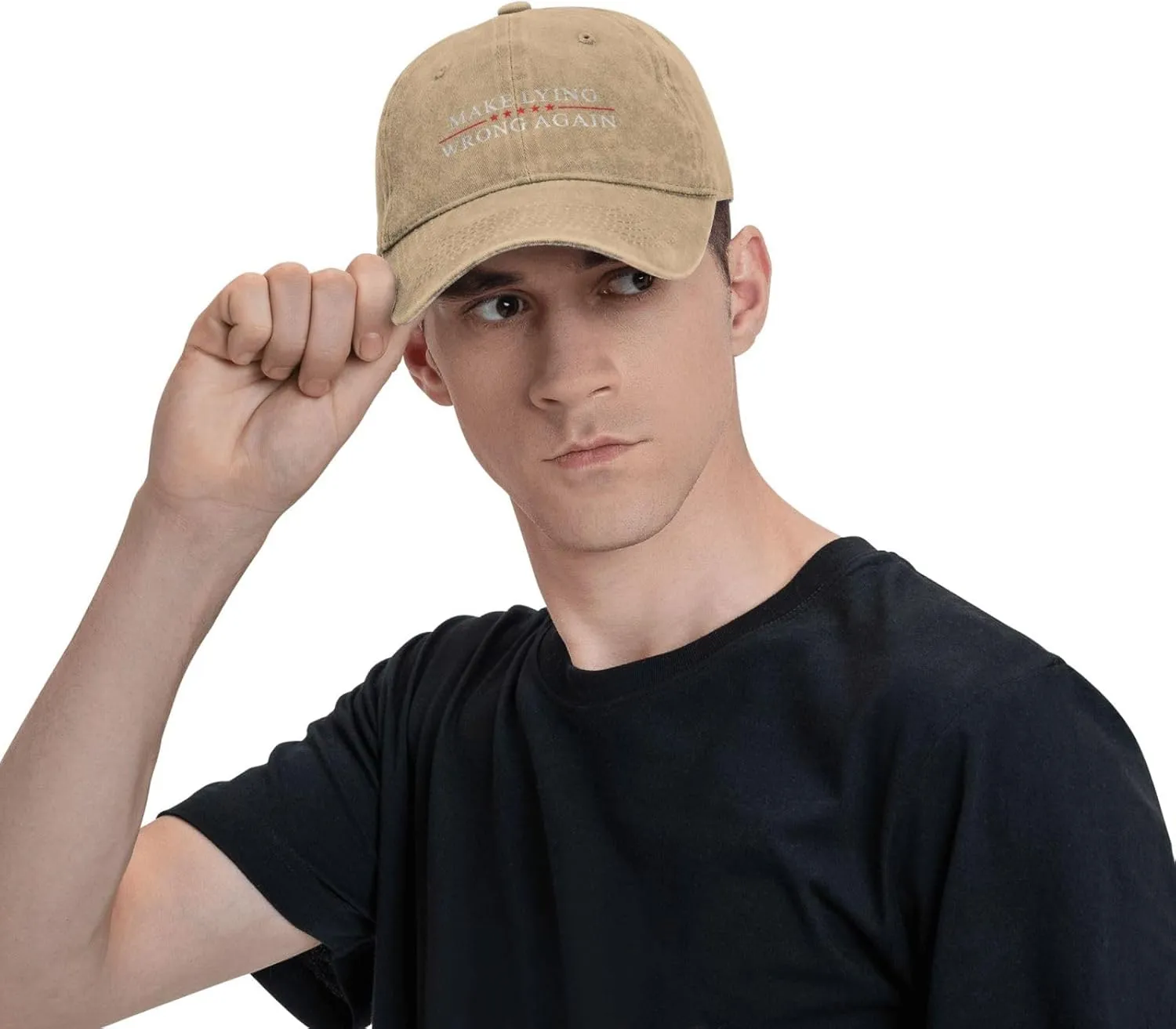 Sefgaen Make Lying Wrong Again Hat for Men Dad Hats Funny Hats