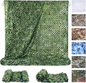 Sposuit Camo Netting - Camouflage Net Bulk Roll for Hunting Military, Party Decorations, Sunshade, Camping Ghillie Netting
