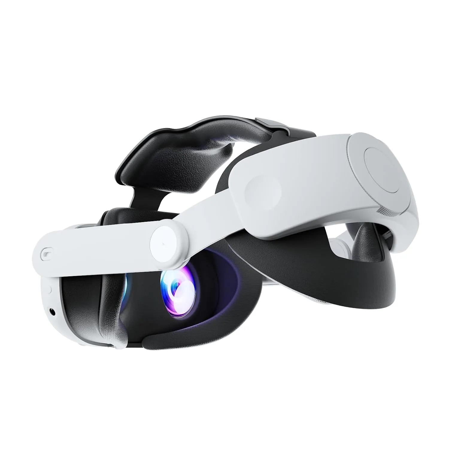 Upgraded Head Strap Compatible with 2023 Oculus Quest 3 S, Elite Strap for Meta Quest 3s, One Click Stretch and Retract Design, VR Headset Accessories Enhanced Comfort Headstrap Replacement, White