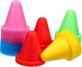 VICASKY 50Pcs Soft Training Cones for Sports Drills Agility Cones for Soccer Basketball Classroom Activities Compact Markers for Use