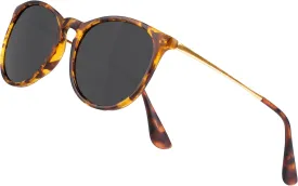 Vintage Round Polarized Sunglasses for Women Men Classic Retro Trendy Designer Style Sun Glasses UV400 Protection