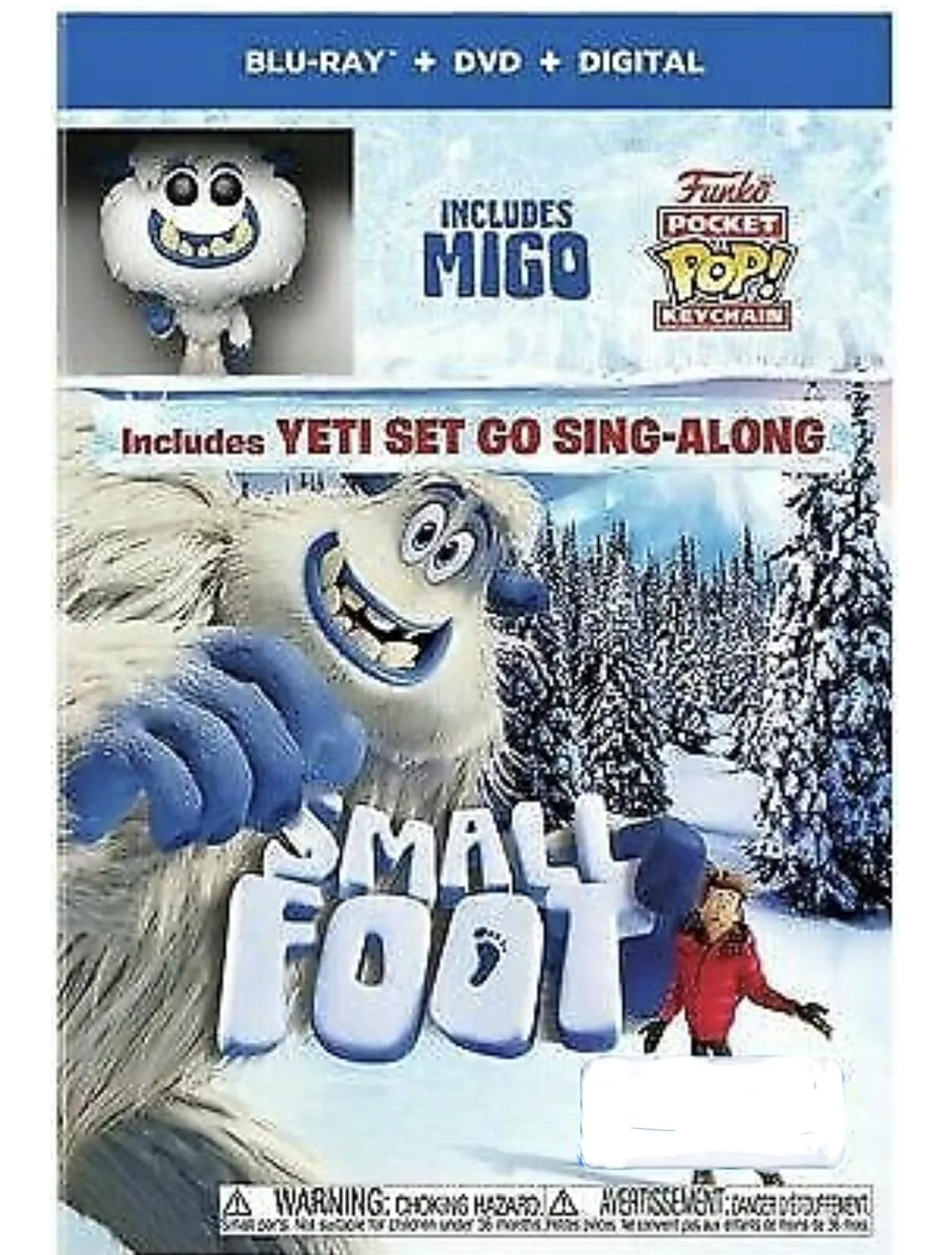 Warner Brothers Small Foot Blu-ray/DVD   Funko Migo Keychain