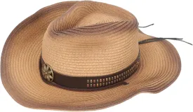 Wide Brim Fedora Hat for Men Women Stylish Summer Cowgirl Sun Hat with Classic Western Design for Beach Picnic and Casual Wear Khaki