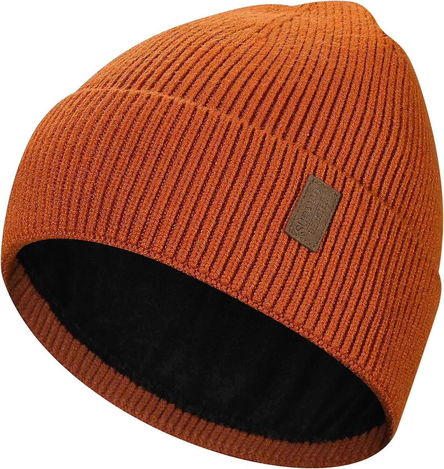 Winter Beanie Hat for Men Women Fleece Lined Knit Beanie Soft Cuffed Thick Warm Beanie Hats Unisex