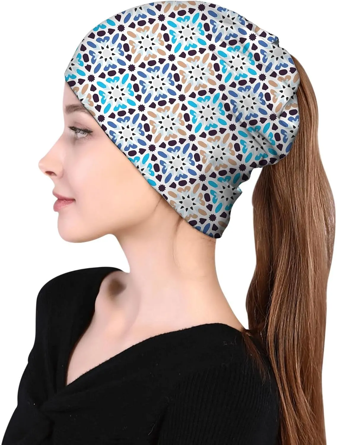 Women's Slouchy Beanie Hat Cute Turban Hats Cancer Headwear Caps Baggy Skull Sleep Scarf